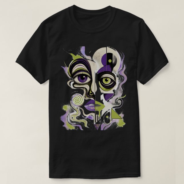 Camiseta Dualidad Surrealista (Diseño del anverso)
