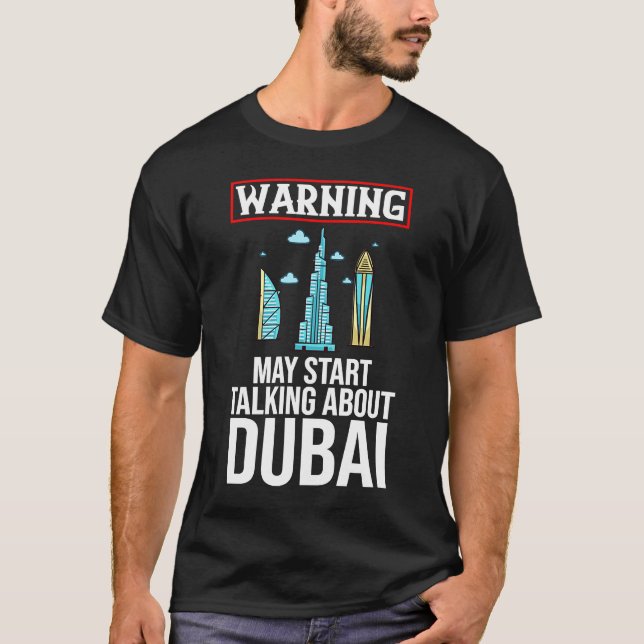 Camiseta Dubai Emiratos Árabes Unidos Uae City Skyline Map  (Anverso)