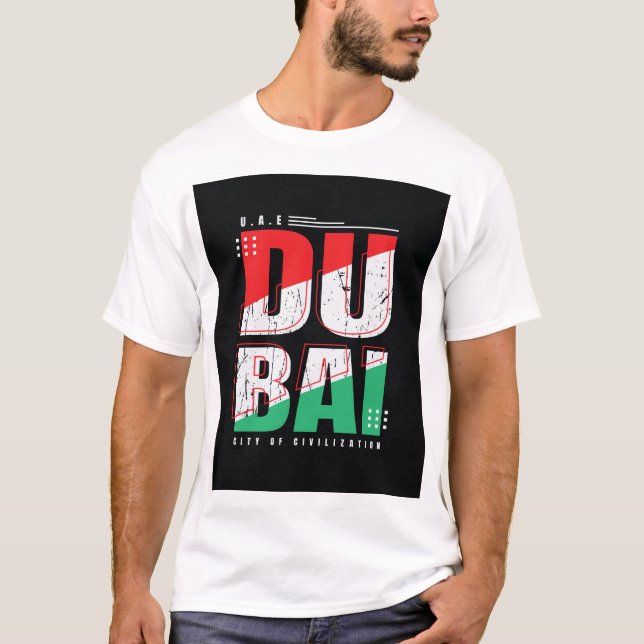 Camiseta Dubai: Stadt der Zivilisation Design (Anverso)