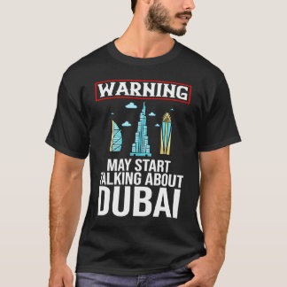 Camiseta Dubai United Arab Emirates Uae City Skyline Map Tr