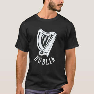 Camiseta Dublín Arpa celta irlandesa s Medieval s Emblema d
