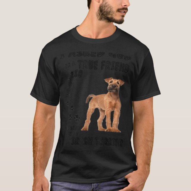 Camiseta Dublín Dog Cita a mamá papá Imprimir T rojo irland (Anverso)