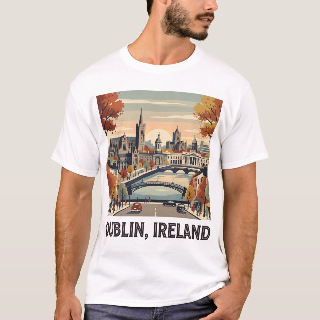 Camiseta Dublín en otoño (Anverso)