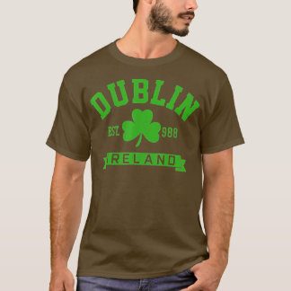 Camiseta Dublín Ireland Est 988 Clover Leaf Shamrock St