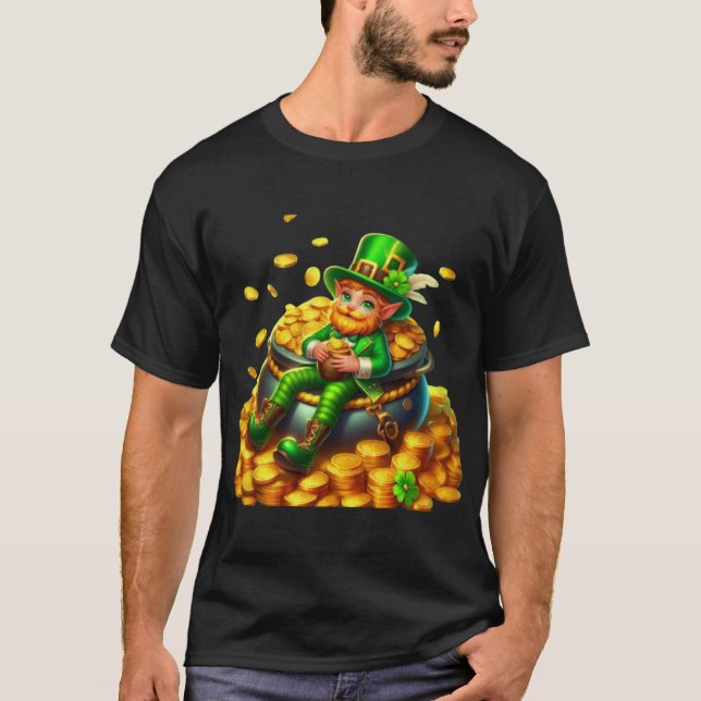 Camiseta Dublín Leprechaun St Patricks Day Shenanigans Sai (Anverso)