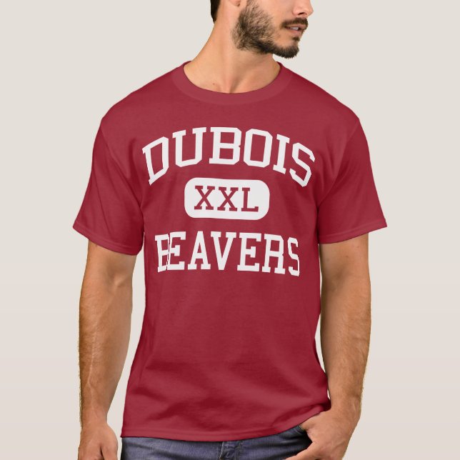 Camiseta DuBois - castores - área - DuBois Pennsylvania (Anverso)