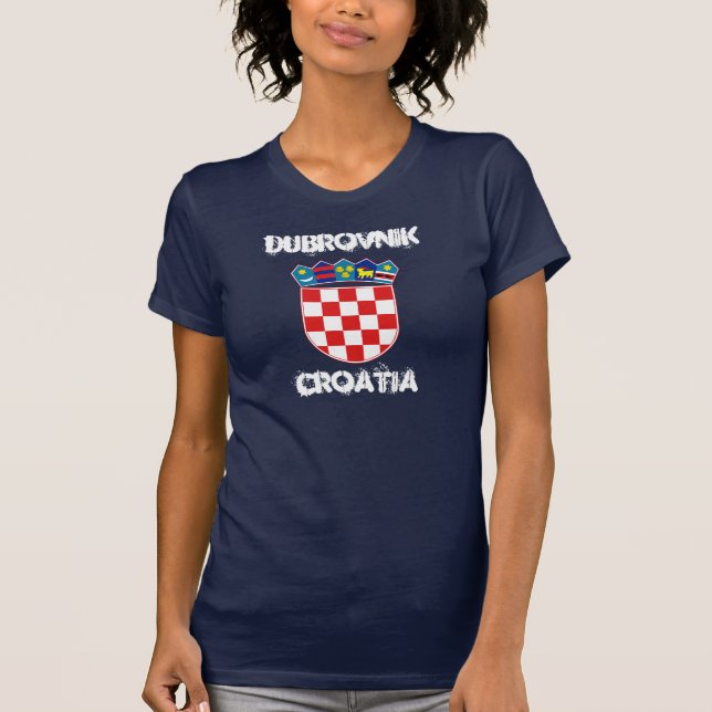 Camiseta Dubrovnik, Croacia con el escudo de armas (Anverso)