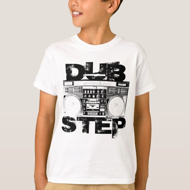 Camiseta Dubstep Boombox negro (Anverso)