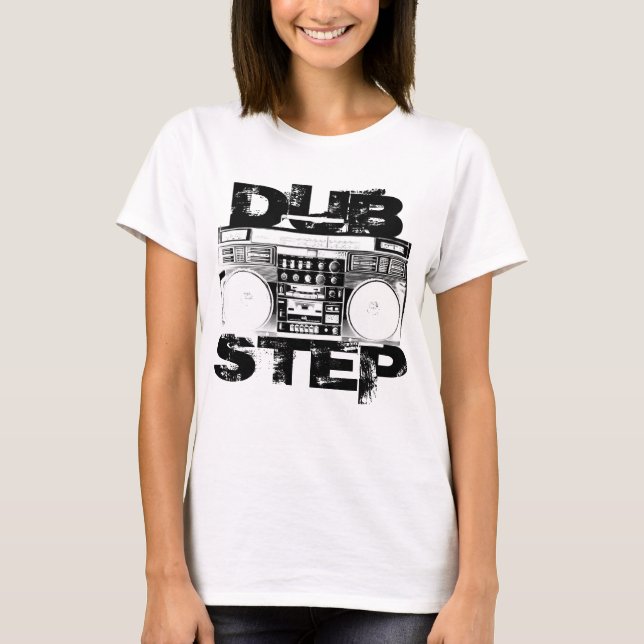 Camiseta Dubstep Caja de Ritmos Negra (Anverso)