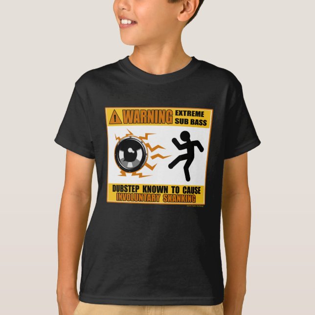 Camiseta DUBSTEP que advierte el bajo extremo (Anverso)