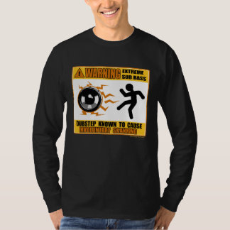 Camiseta DUBSTEP que advierte el bajo extremo