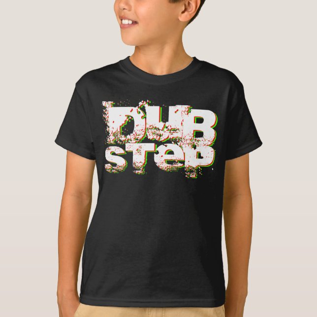 Camiseta Dubstep rojo y verde (Anverso)