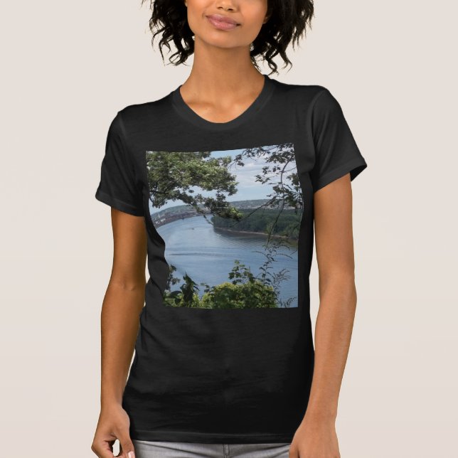 Camiseta Dubuque Iowa del río Misisipi (Anverso)