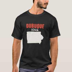 Camiseta Dubuque Iowa Estados Unidos EE.UU. Viajes Iowan
