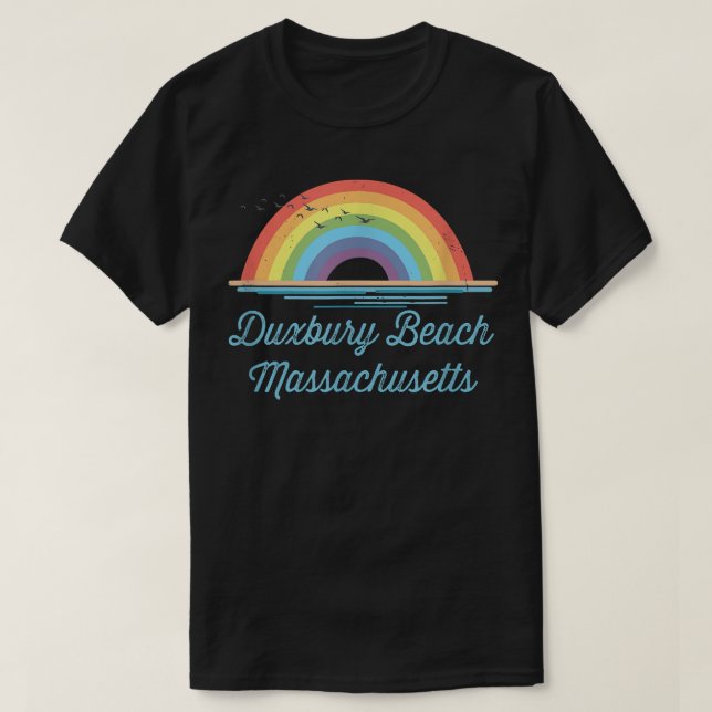 Camiseta Dubuque Playa Massachusetts Gráfica de Recuerdo (Diseño del anverso)