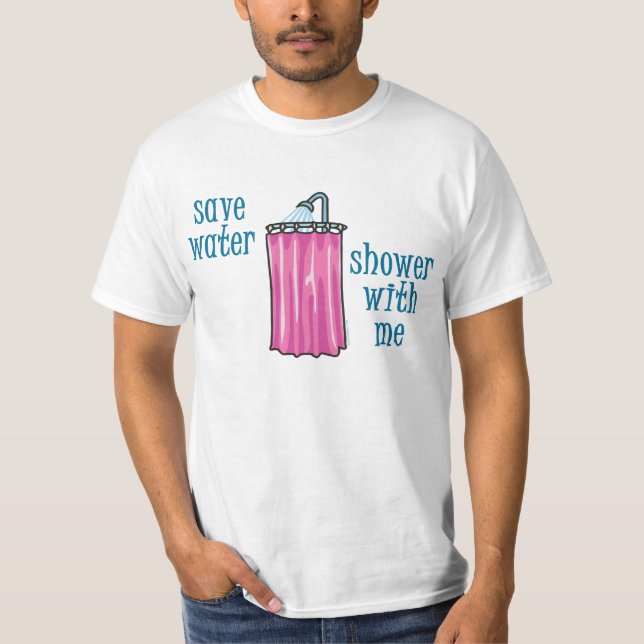 Camiseta Ducha conmigo - Ahorra agua (Anverso)