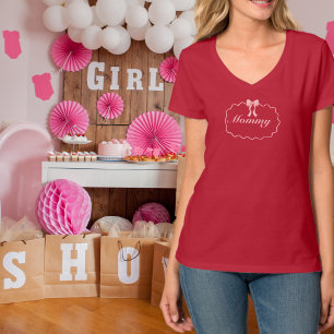 Camiseta Ducha de Bebé Arco Rosa Niña Coqueta Mamá Personal