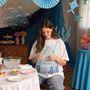 Camiseta Ducha de bebé 'Bajo el mar' para futura mamá