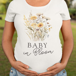 Camiseta Ducha de bebé de flores silvestres, bebé en flor