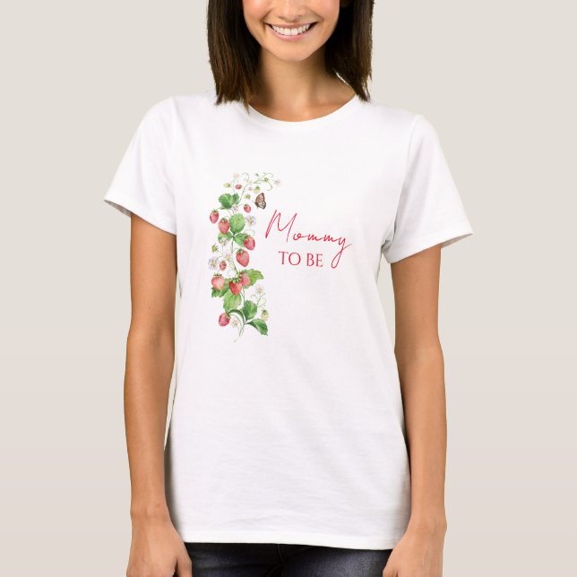 Camiseta Ducha de Bebé de Fresa (Anverso)