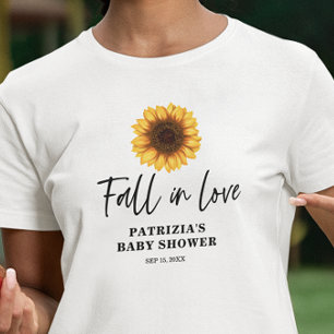 Camiseta Ducha de Bebé Girasoles de Otoño
