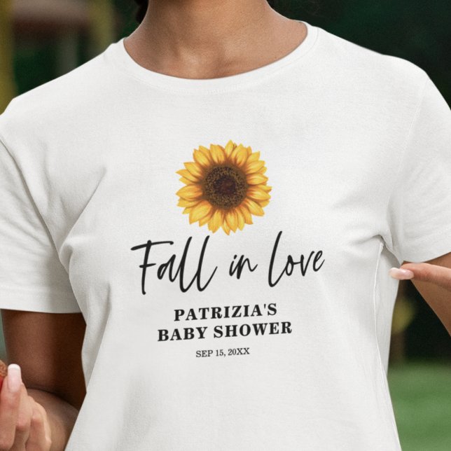 Camiseta Ducha de Bebé Girasoles de Otoño (Subido por el creador)