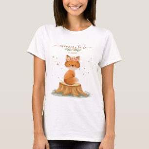Camiseta Ducha de Bebé Zorro Rústico MAMÁ EN ESPERA