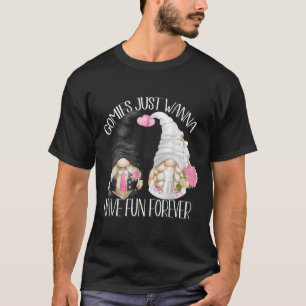 Camiseta Ducha de Boda Divertida Castigo Gnomo Lindo Para L