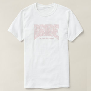Camiseta Ducha de compromiso de la novia de toile rosa Desp