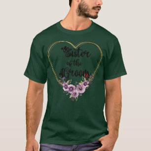 Camiseta Ducha de la hermana del novio día de la boda herma