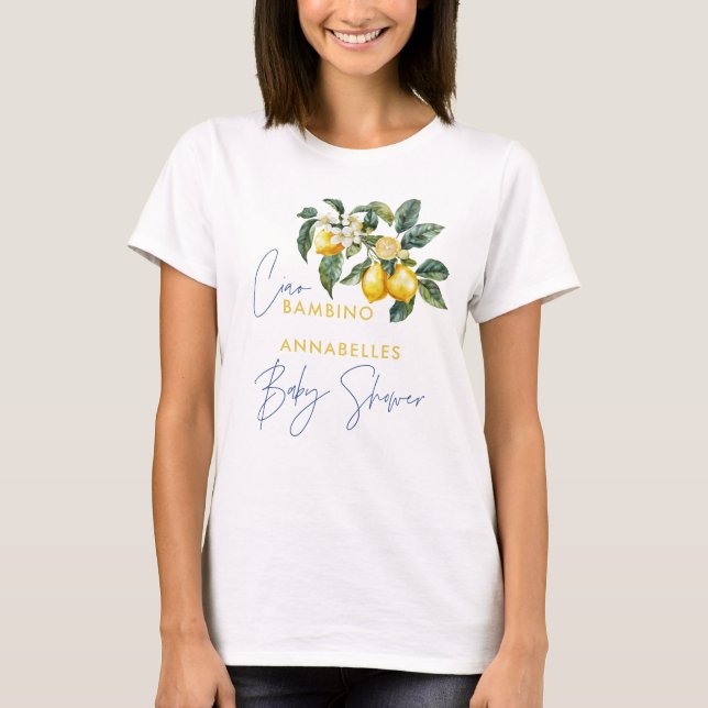 Camiseta Ducha de limón greco de Ciao Bambino (Anverso)