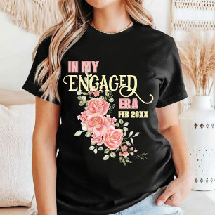 Camiseta Ducha de novia comprometida floral