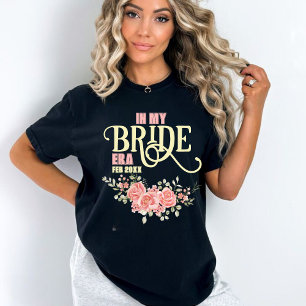 Camiseta Ducha de Novia Floral para la Novia