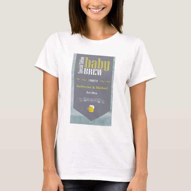 Camiseta Ducha divertida con etiqueta personalizada de cerv (Anverso)