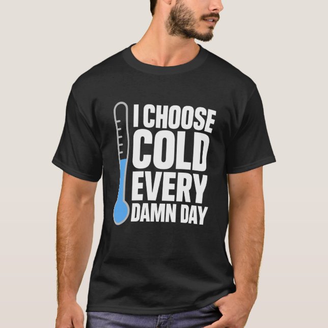 Camiseta Ducha Fría Templado Mental Exposición Fría Biohack (Anverso)