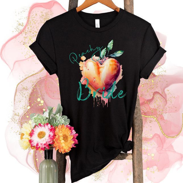 Camiseta Ducha nupcial Peachy Bride-Bachelorette Squad (Subido por el creador)