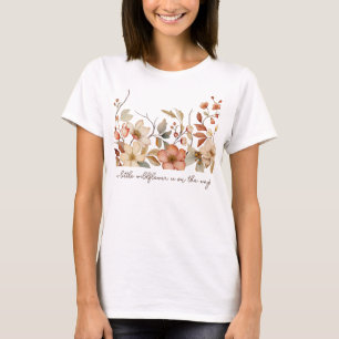 Camiseta Ducha para bebé floral de flores silvestres bohemi