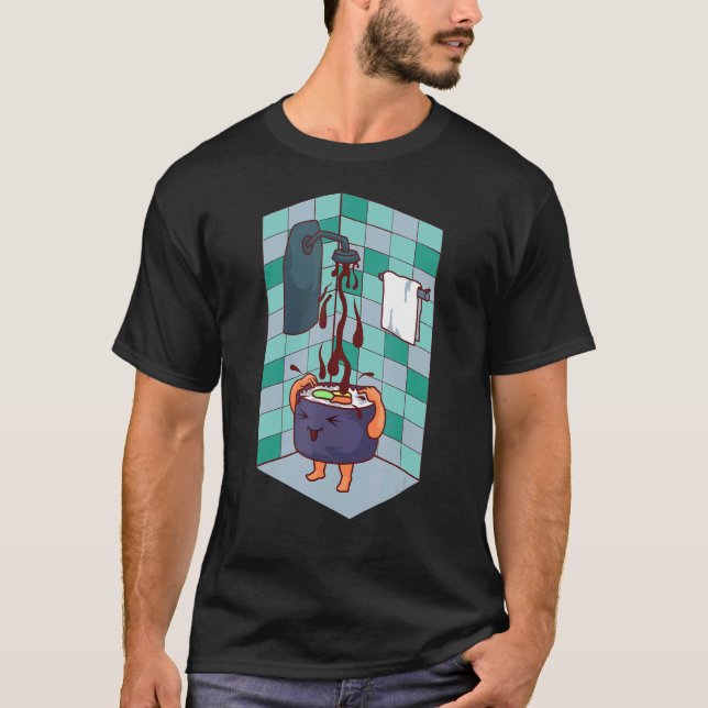 Camiseta Duchas de sushi de comida japonesa con sushi de so (Anverso)