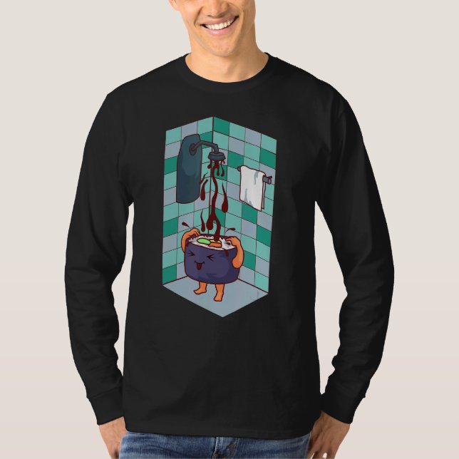 Camiseta Duchas de sushi de comida japonesa con sushi de so (Anverso)