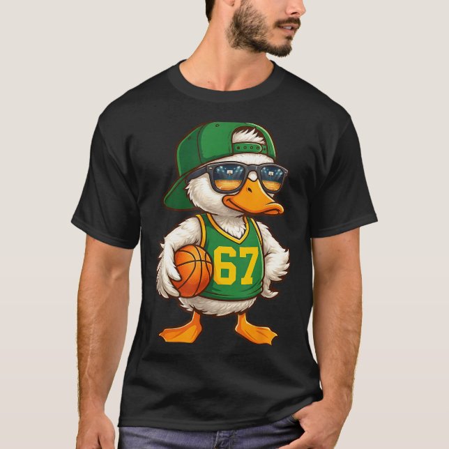 Camiseta Duck Basketball 67 Gen Alpha Slang Srts Men Boys K (Anverso)