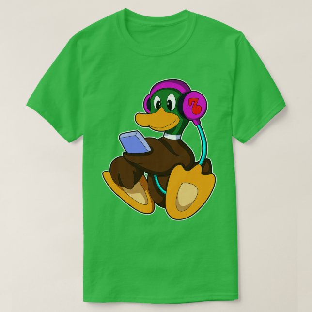 Camiseta Duck con auricular de teléfono (Diseño del anverso)