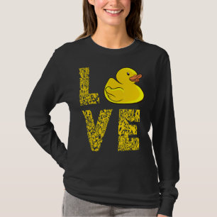 Camiseta Duck de caucho Amor Leopardo Pato Amarillo Rubber 
