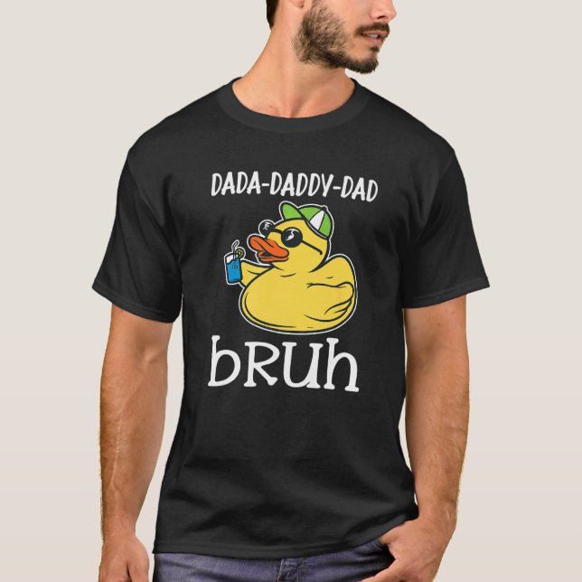 Camiseta Duck de caucho traje de papá hombres papá papá pap (Anverso)