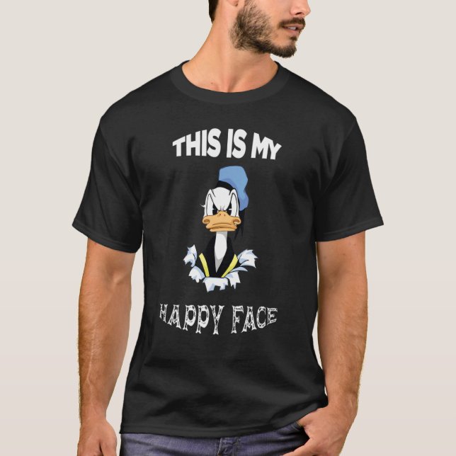 Camiseta Duck Dice Que Esta Es Mi Cara Feliz (Anverso)
