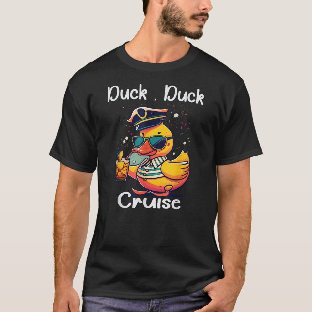 Camiseta Duck Duck Cruise Funny Family Cruising Matching Sq (Anverso)