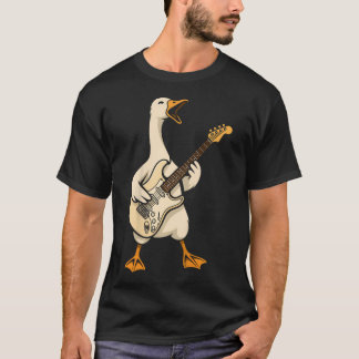 Camiseta Duck Electric Guitar Music Lover Guitarist Boys