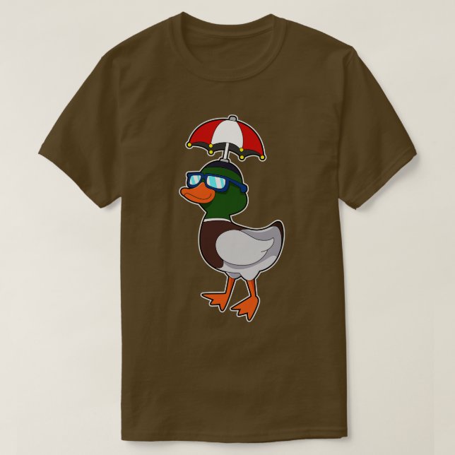 Camiseta Duck en Lluvia con paraguas (Diseño del anverso)