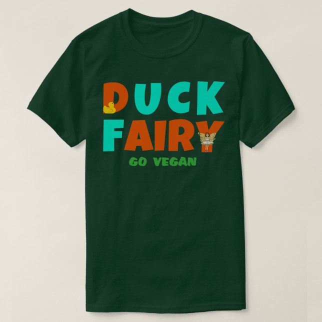 Camiseta DUCK FAIRY go vegan (Diseño del anverso)