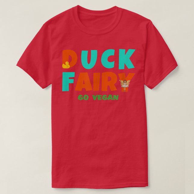Camiseta DUCK FAIRY go vegan (Diseño del anverso)