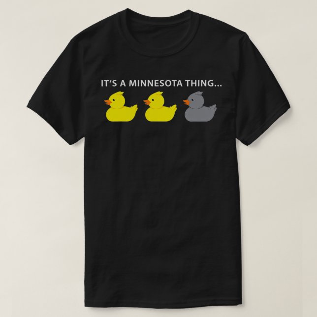 Camiseta Duck Gray Duck Minnesota (Diseño del anverso)